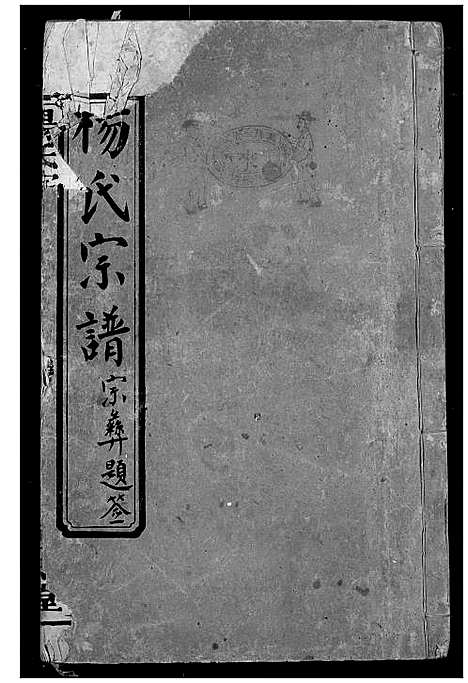 [杨]杨氏宗谱 (湖北) 杨氏家谱_一.pdf