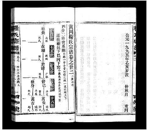 [杨]杨氏宗谱_52卷首6卷-杨氏宗谱 (湖北) 杨氏家谱_二十五.pdf