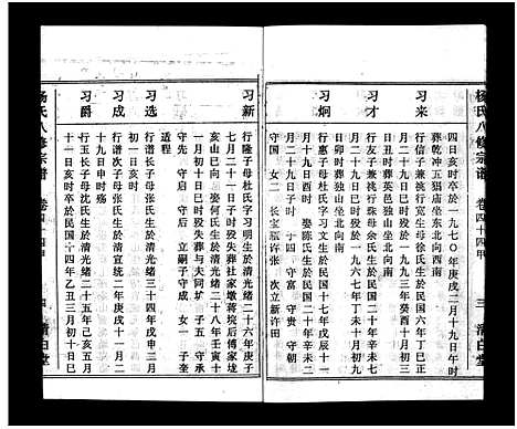 [杨]浠川杨氏大分八修宗谱_53卷-杨氏八修宗谱_Xi Chuan Yang Shi Da Fen Ba Xiu (湖北) 浠川杨氏大分八修家谱_四十七.pdf