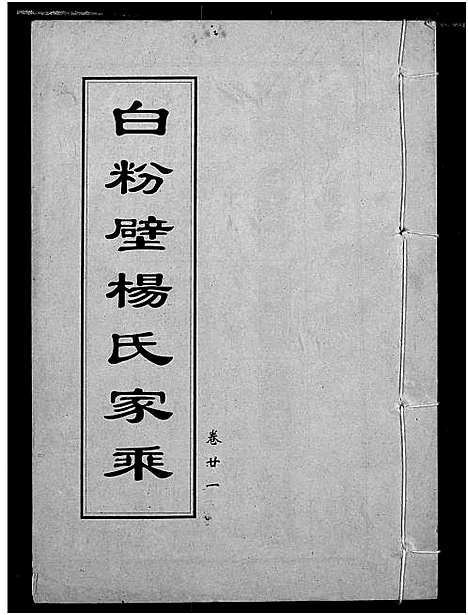 [杨]白粉壁杨氏宗谱 (湖北) 白粉壁杨氏家谱_十.pdf