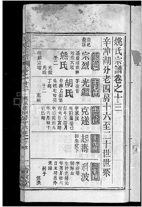 [姚]姚氏宗谱_17卷 (湖北) 姚氏家谱_五.pdf