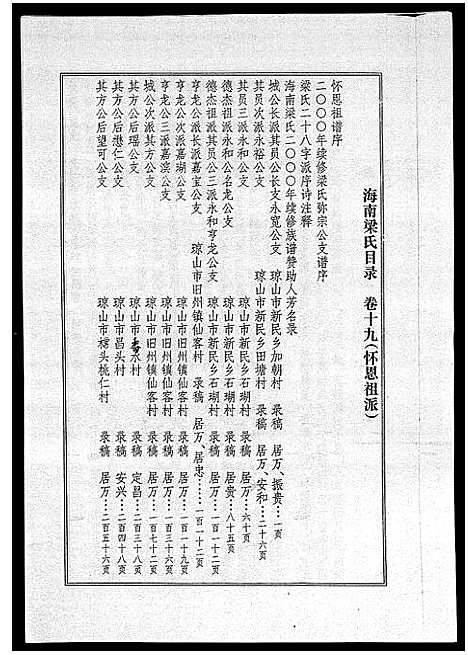 [梁]海南梁氏谱_56卷_含卷首-梁氏家乘_Hai Nan Liang Shi Pu (海南) 海南梁氏谱_十九.pdf