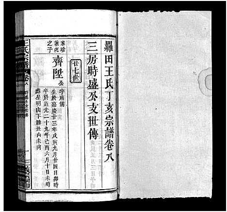 [王]罗田王氏丁亥宗谱_13卷-王氏宗谱_罗田王氏丁亥宗谱 (河南、安徽) 罗田王氏丁亥家谱_八.pdf