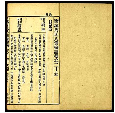 [周]商城周氏八修宗谱 (河南) 商城周氏八修家谱_二十五.pdf