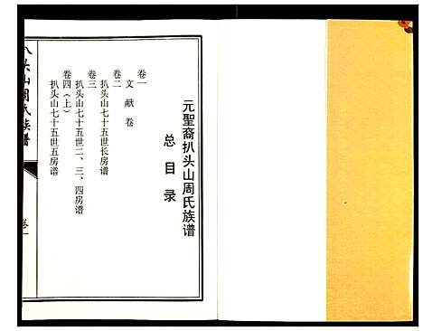 [周]元圣裔扒头山周氏族谱 (江苏) 元圣裔扒头山周氏家谱_一.pdf