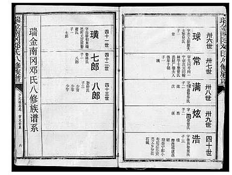 [邓]瑞金南岗邓氏八修族谱 (江西) 瑞金南岗邓氏八修家谱_二.pdf