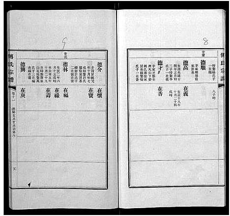 [傅]傅氏宗谱_11卷 (江西) 傅氏家谱_九.pdf