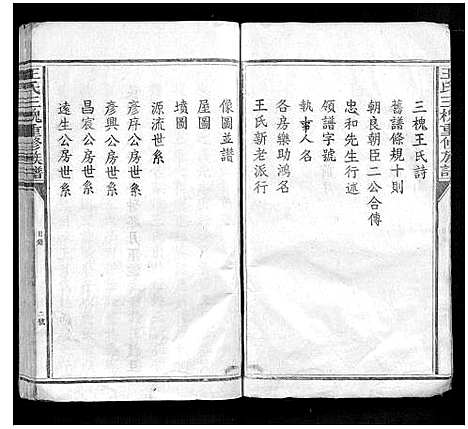 [王]王氏三槐重修族谱_不分卷 (江西) 王氏三槐重修家谱_一.pdf