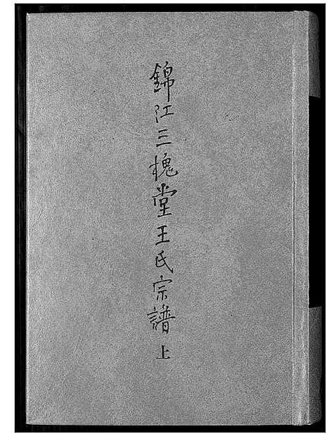 [王]锦江三槐堂王氏宗谱 (四川) 锦江三槐堂王氏家谱_一.pdf