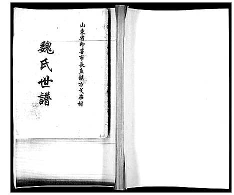 [魏]魏氏世谱_不分卷 (山东) 魏氏世谱.pdf