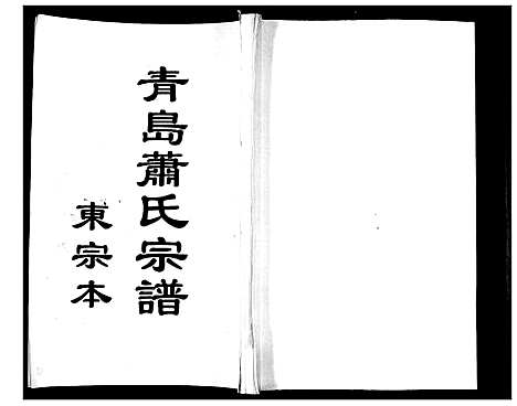 [萧]青岛萧氏宗谱_ 29卷 (山东) 青岛萧氏家谱_一.pdf