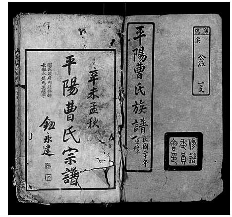 [曹]平阳曹氏族谱 (上海) 平阳曹氏家谱.pdf