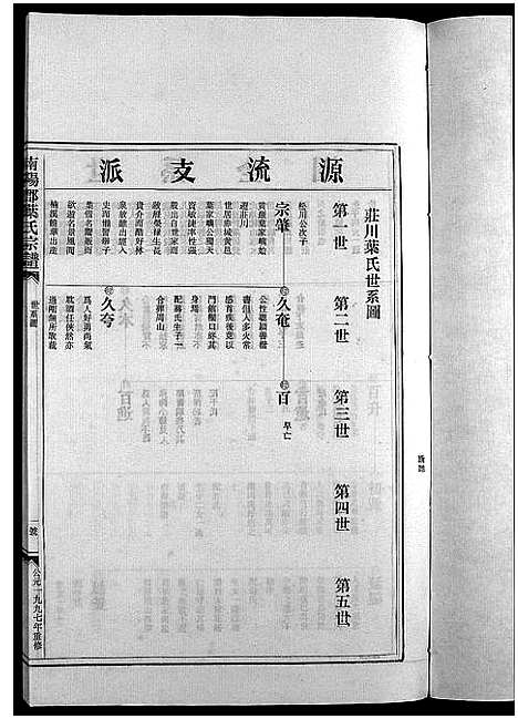 [叶]南阳郡叶氏宗谱_8卷首末各1卷 (浙江) 南阳郡叶氏家谱_二.pdf