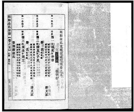 [多姓]坦阳金氏宗谱_20卷 (浙江) 坦阳金氏家谱_五.pdf