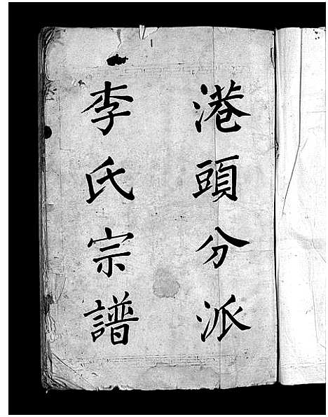 [李]大茅岭李氏宗谱_不分卷 (浙江) 大茅岭李氏家谱.pdf