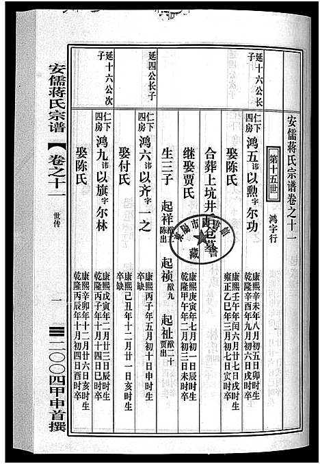 [蒋]安儒蒋氏宗谱_21卷 (浙江) 安儒蒋氏家谱_十一.pdf