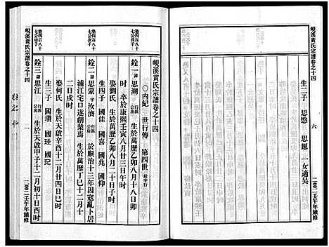 [黄]岘溪黄氏宗谱_15卷 (浙江) 岘溪黄氏家谱_九.pdf