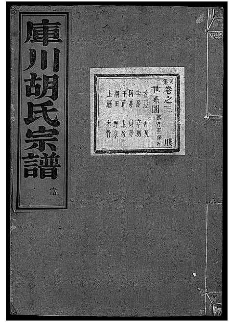 [胡]库川胡氏宗谱_天集7卷_地集20卷_人集10卷首末各1卷 (浙江) 库川胡氏家谱_四.pdf