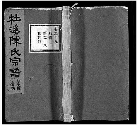 [陈]杜溪陈氏宗谱_24卷首1卷 (浙江) 杜溪陈氏家谱_二十.pdf