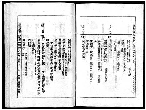 [蔡]泉溪蔡氏宗谱_18卷_附1卷 (浙江) 泉溪蔡氏家谱_八.pdf