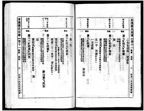 [蔡]泉溪蔡氏宗谱_18卷_附1卷 (浙江) 泉溪蔡氏家谱_十一.pdf