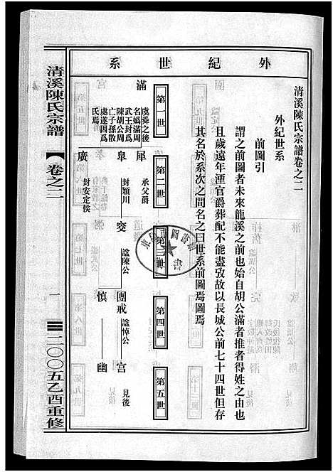 [陈]清溪陈氏宗谱_8卷 (浙江) 清溪陈氏家谱_二.pdf