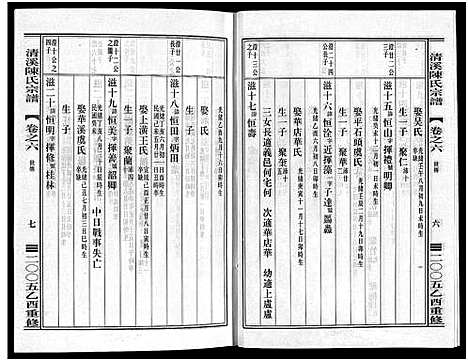 [陈]清溪陈氏宗谱_8卷 (浙江) 清溪陈氏家谱_六.pdf