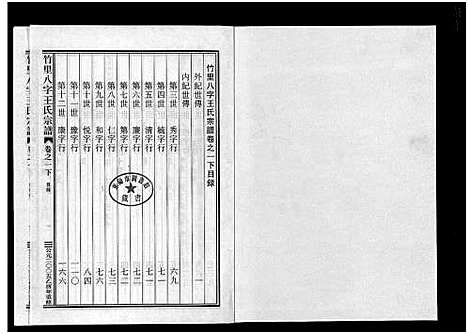 [王]竹里八字王氏宗谱_2卷 (浙江) 竹里八字王氏家谱_二.pdf