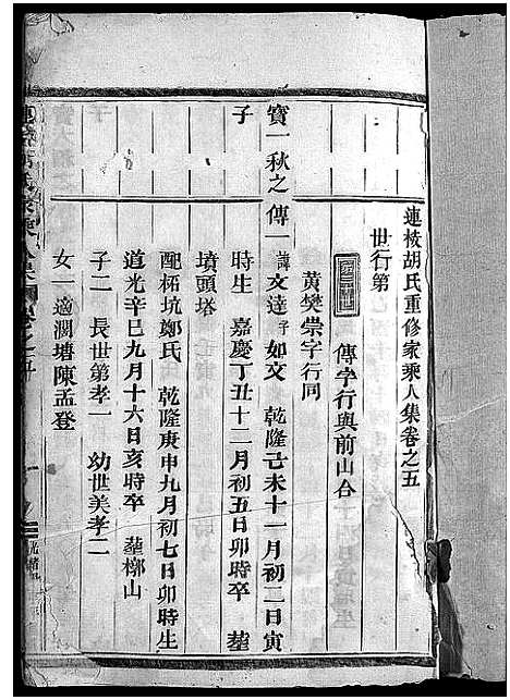 [胡]胡氏宗谱_5卷 (浙江) 胡氏家谱_五.pdf